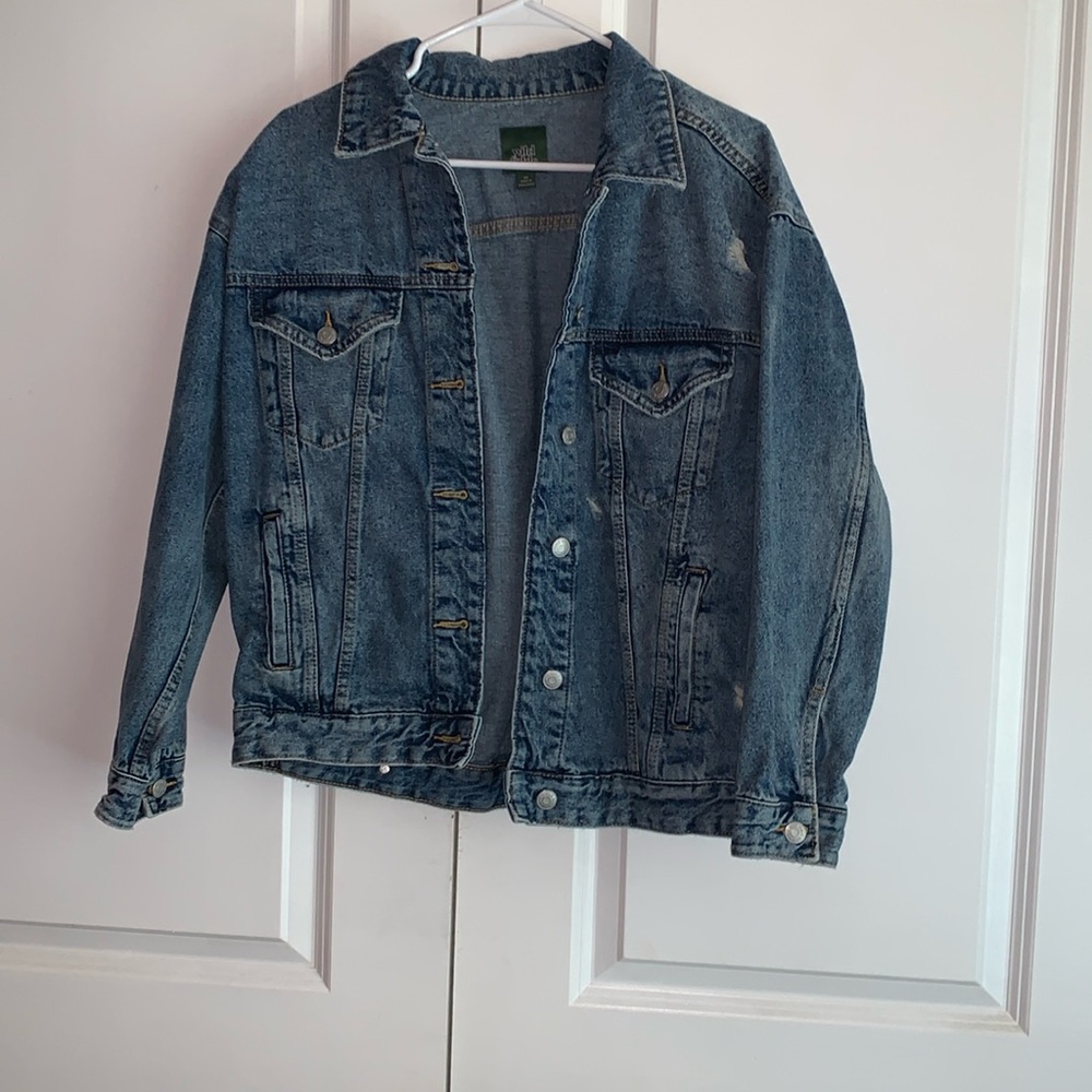 Oversized vintage jean jacket